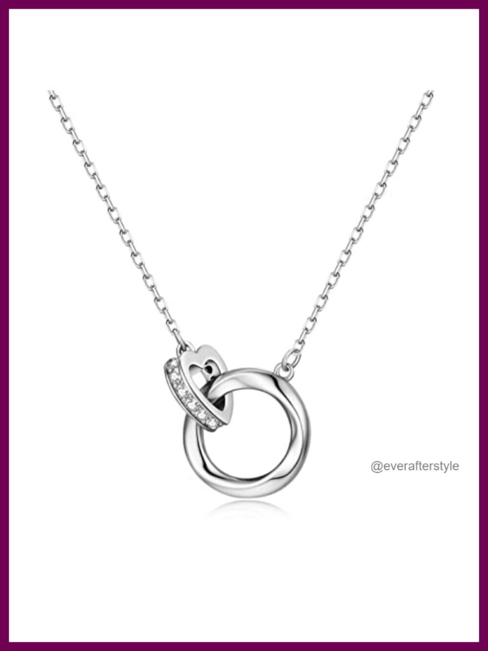 Sterling Silver Gold Circle Pendant Necklace for Women Hypoallergenic Layering